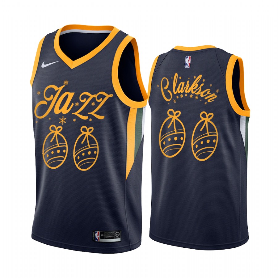 Jordan Clarkson Utah Jazz Christmas Night Navy Jersey Festive Special Edition