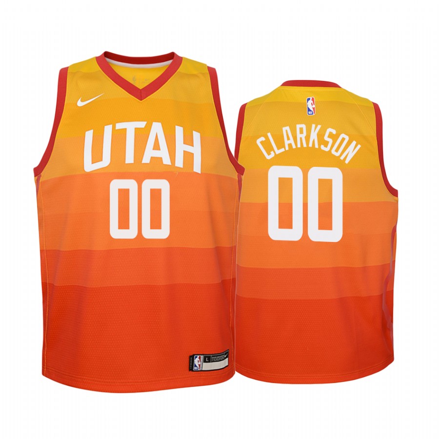 Jordan Clarkson Utah Jazz Orange City Jersey - Youth