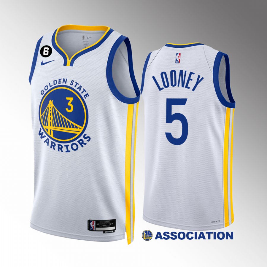 Jordan Poole Golden State Warriors White #3 Association Edition Jersey NO.6 Patch