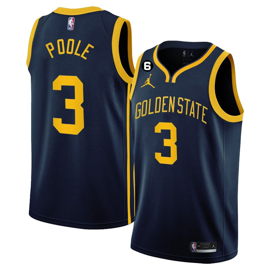Jordan Poole Men's Golden State Warriors Collection Statement Jersey - All Stitched