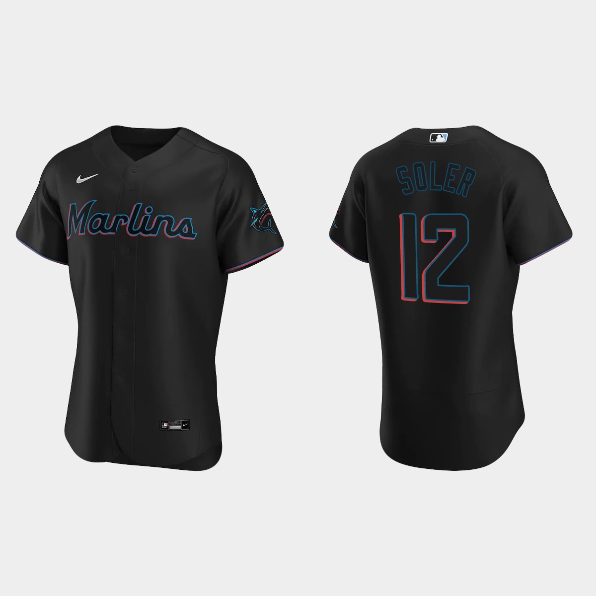 Jorge Soler Miami Marlins Alternate Jersey - Black
