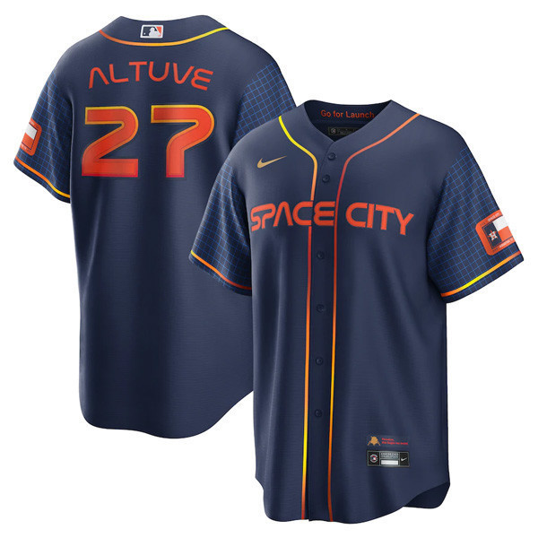 José Altuve Houston Astros Cool Base Space City Jersey