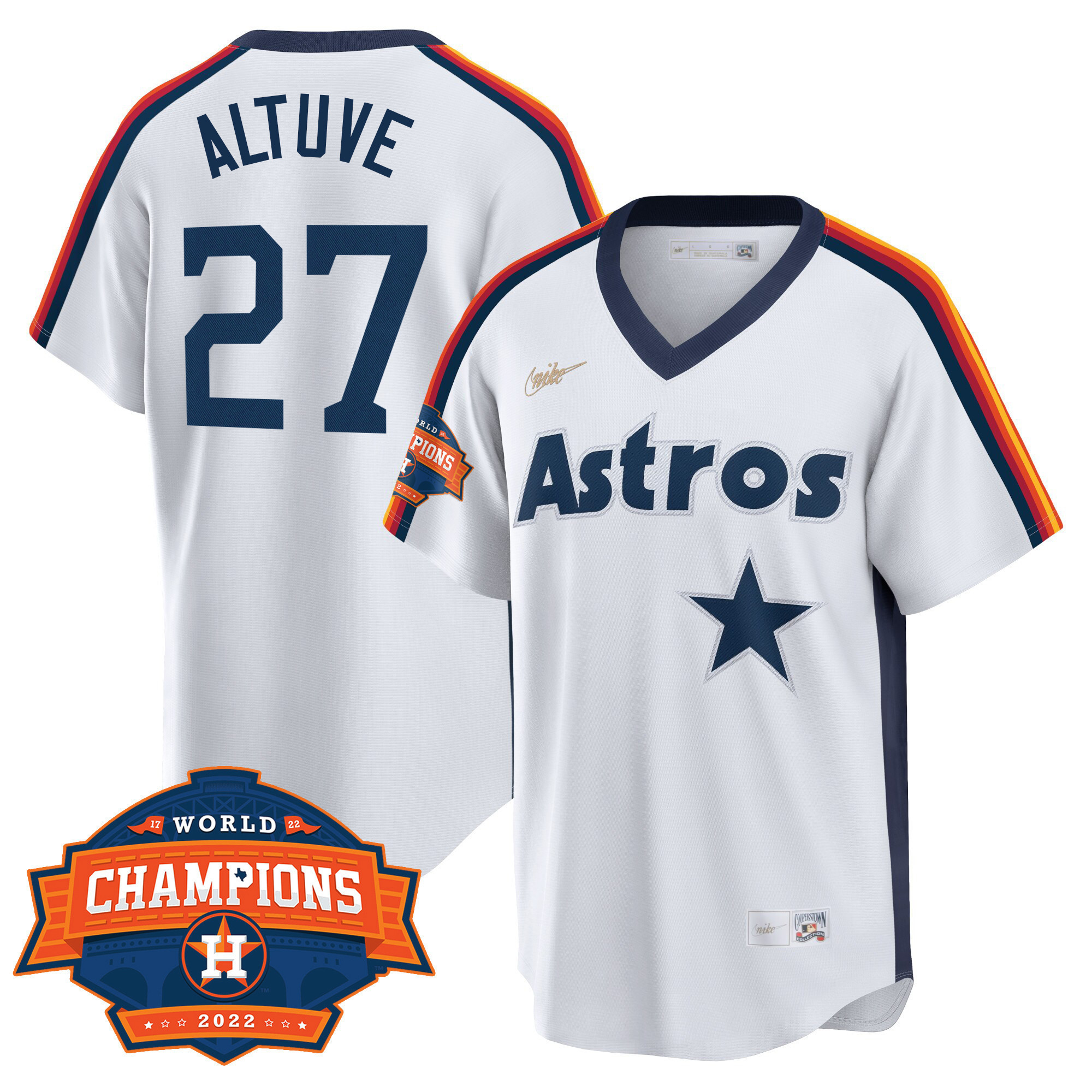 José Altuve Houston Astros Home Cooperstown Champions Limited Player Jersey