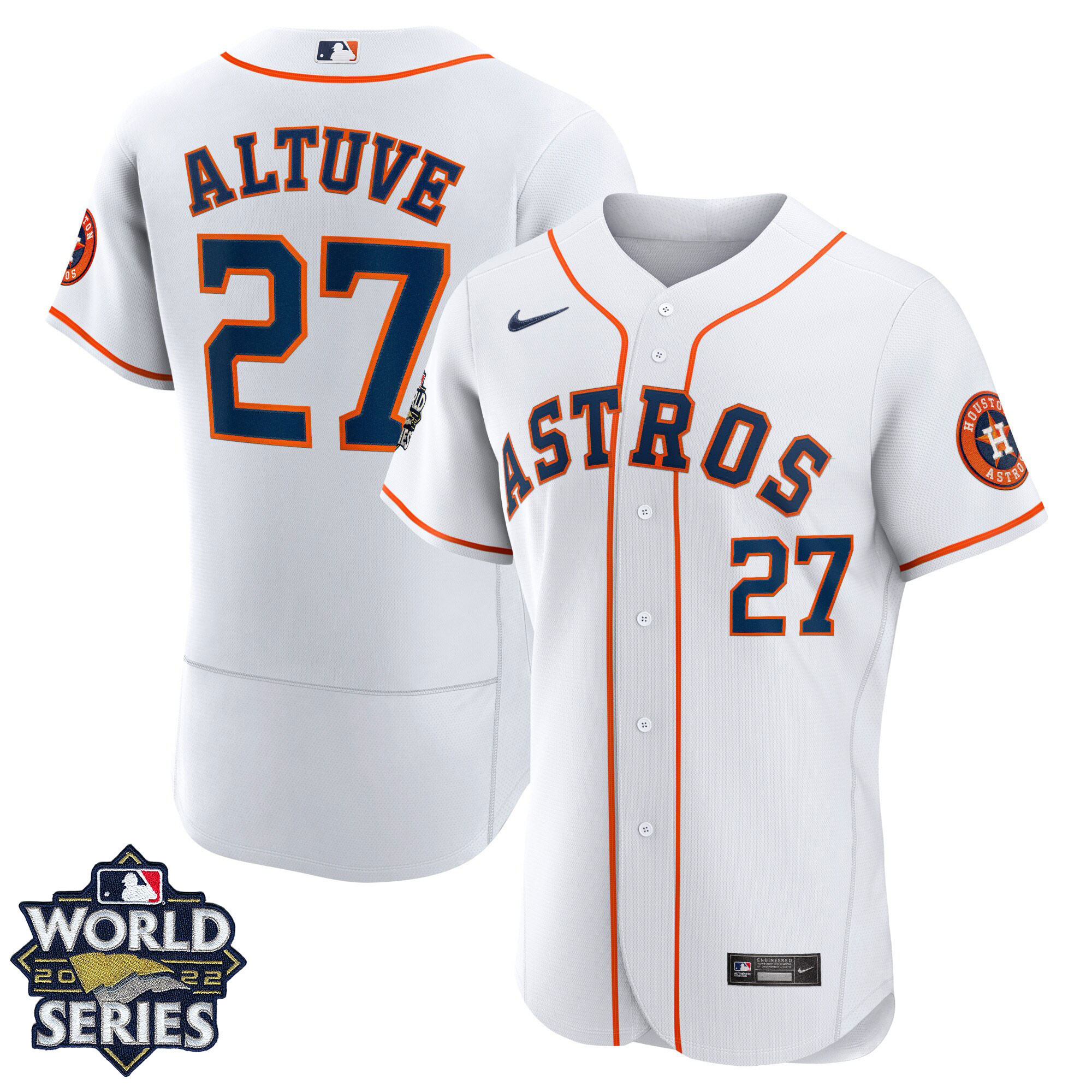José Altuve Women's Houston Astros World Series Player Flex Home Jersey
