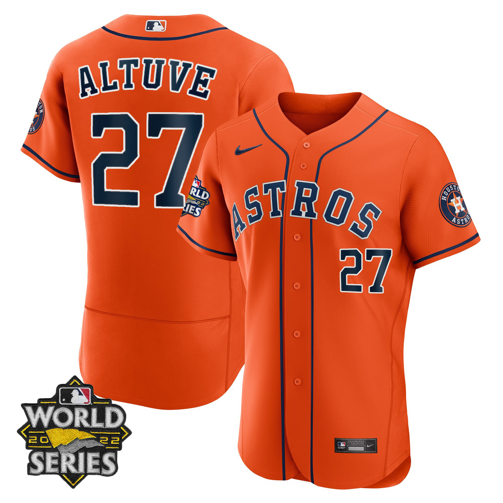 José Altuve Women's Houston Astros Alternate World Series Player Flex Base Jersey