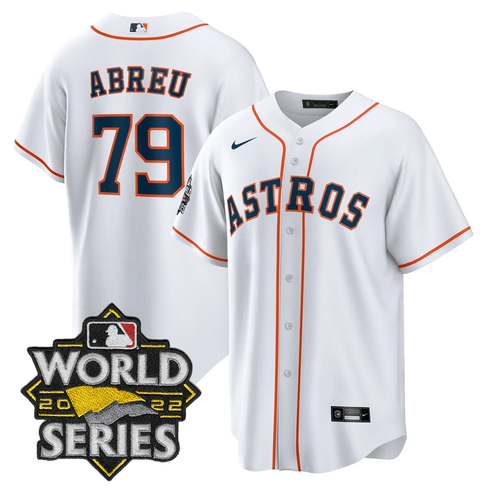 Jose Abreu Men's Houston Astros World Series Player Cool Home Jersey