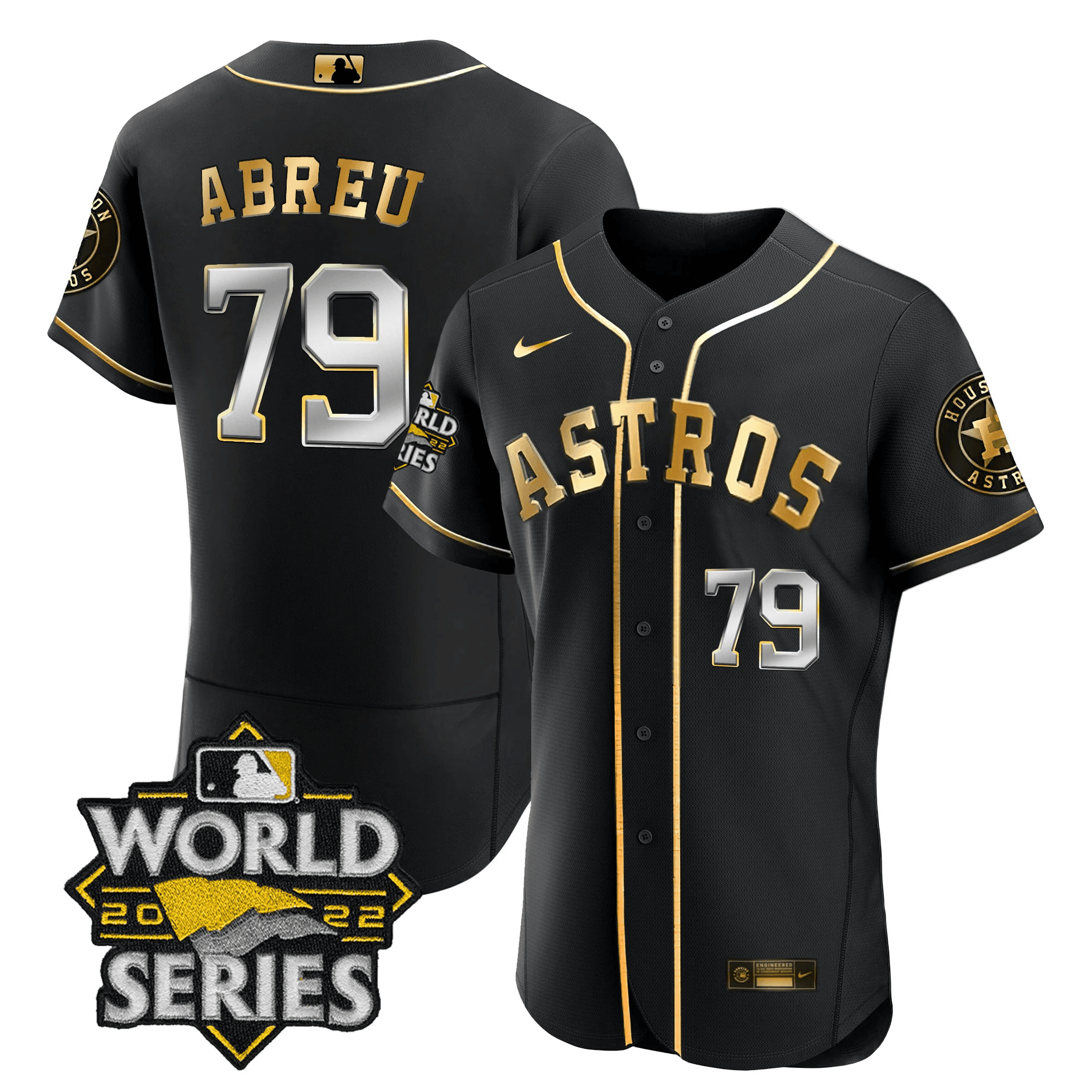 Jose Abreu Men's Houston Astros World Series Player Flex Black Jersey