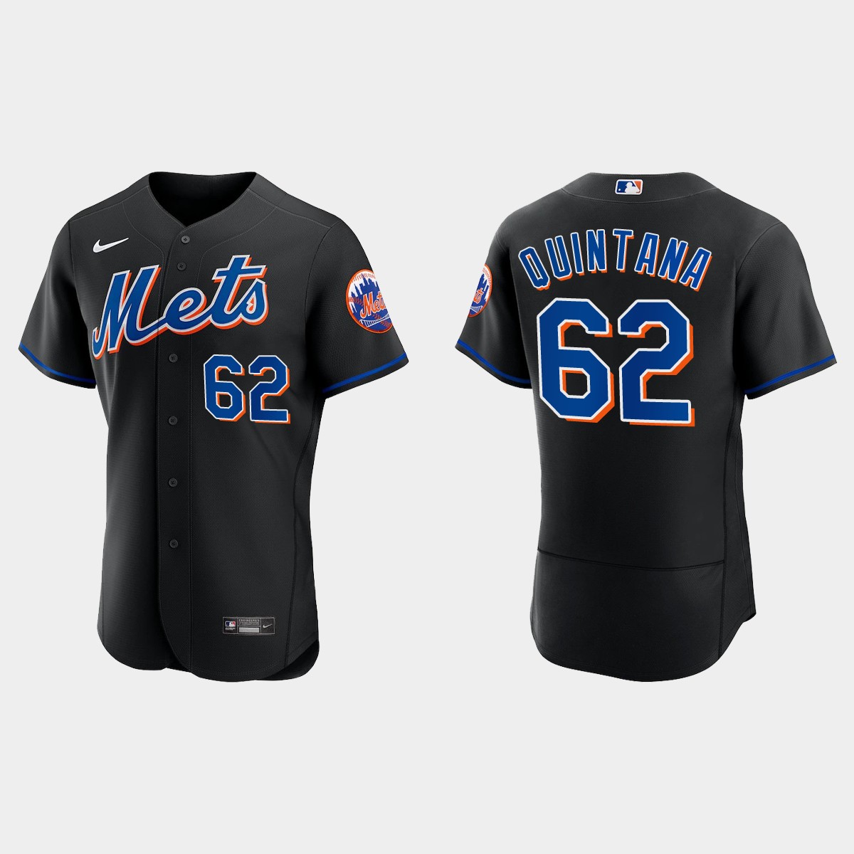 Jose Quintana New York Mets Alternate Jersey - Black