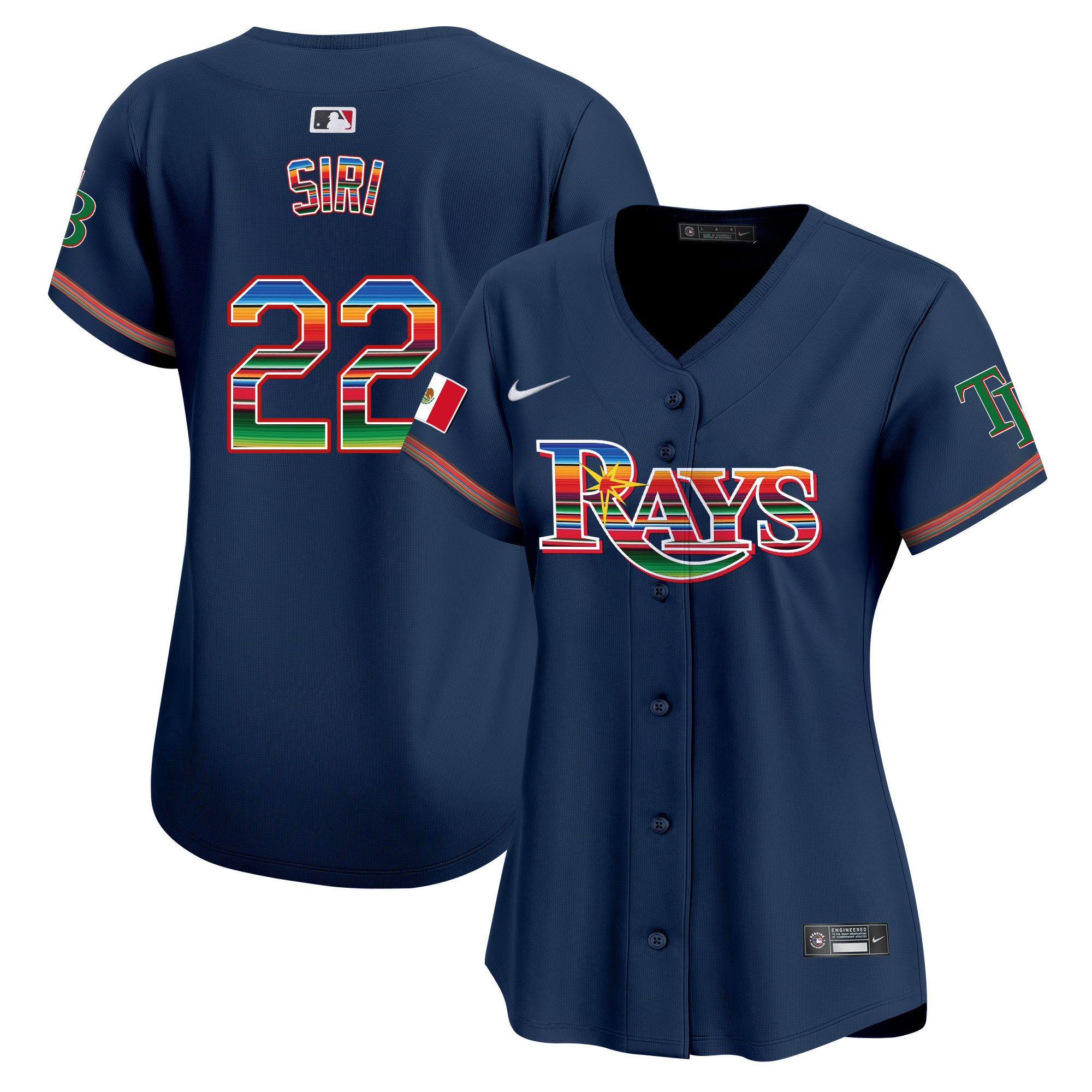 Jose Siri Women's Tampa Bay Rays Mexico Vapor Premier Limited Navy Jersey