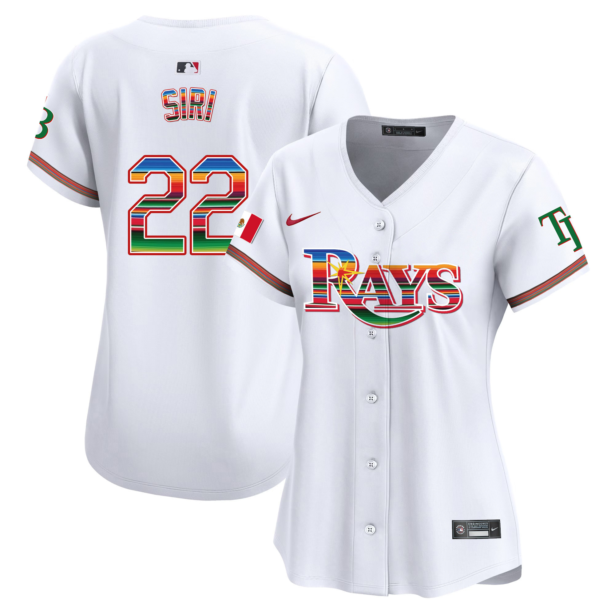 Jose Siri Women's Tampa Bay Rays Mexico Vapor Premier Limited White Jersey