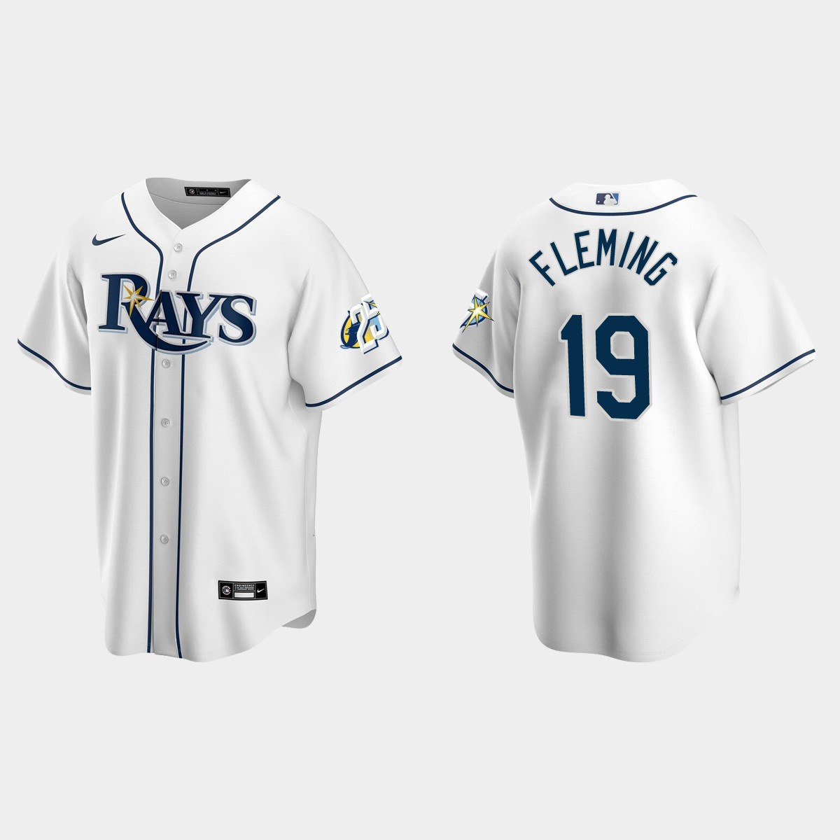 Josh Fleming Tampa Bay Rays 25th Anniversary Jersey - White