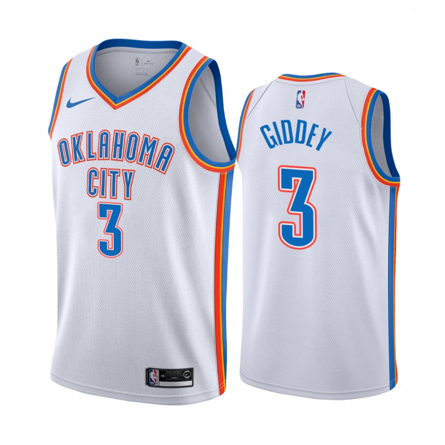 Josh Giddey Draft Oklahoma City Thunder Association Edition Jersey White
