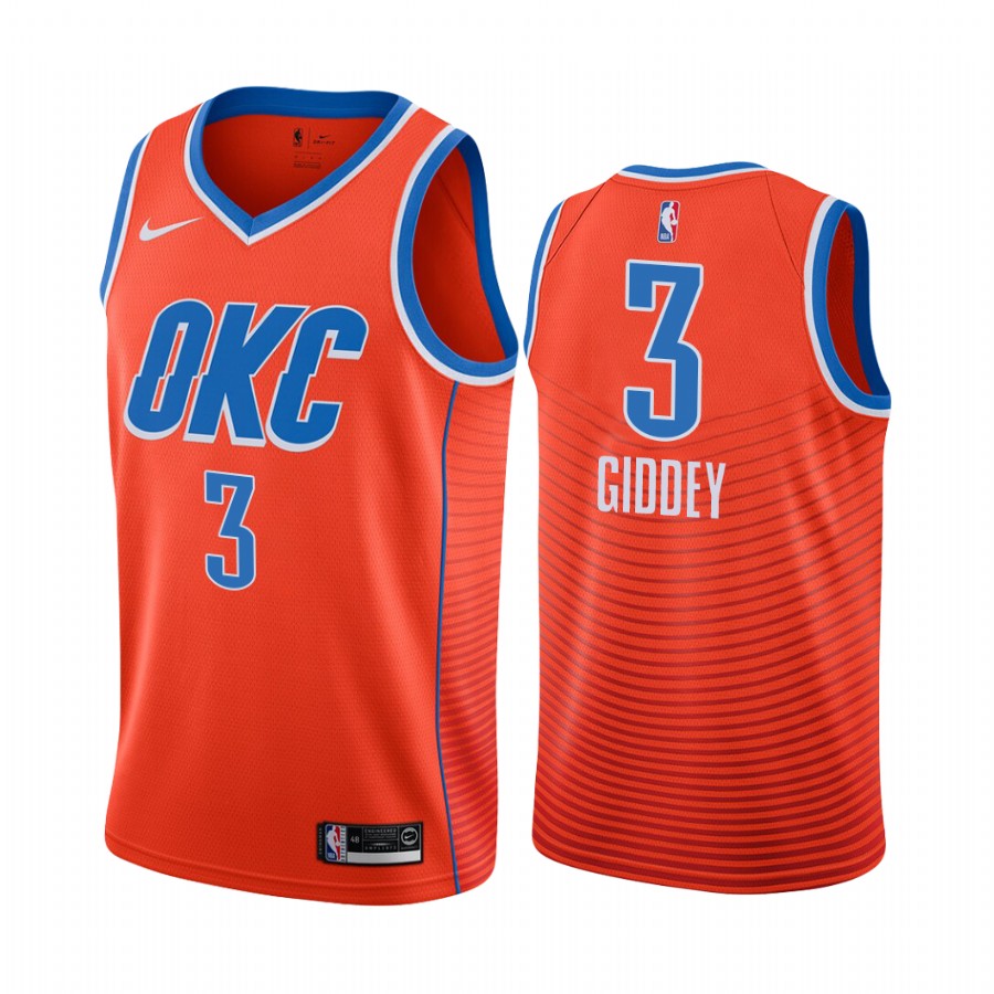 Josh Giddey Draft Oklahoma City Thunder Statement Edition Jersey Orange