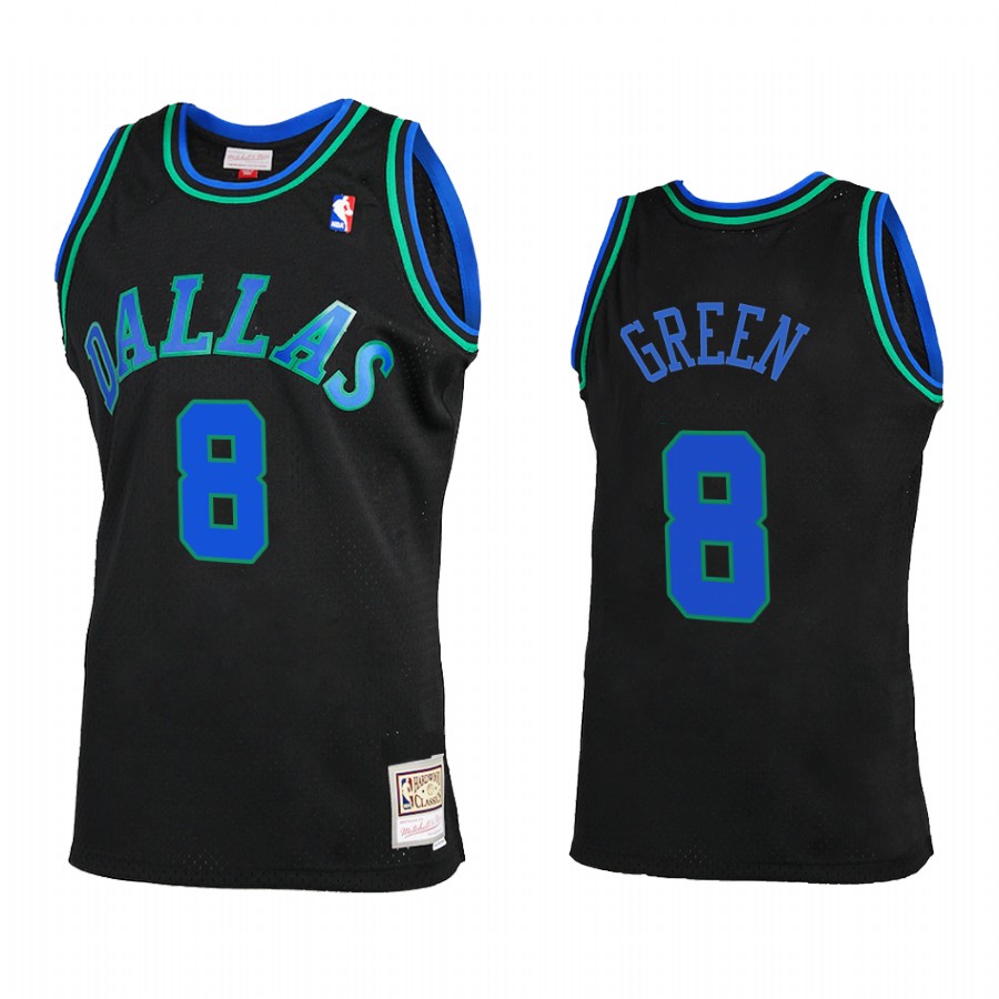 Josh Green 8 Dallas Mavericks Reload 2.0 Black Jersey Throwback