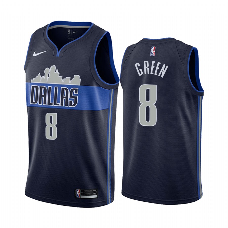 Josh Green Dallas Mavericks  Navy Statement Jersey Draft