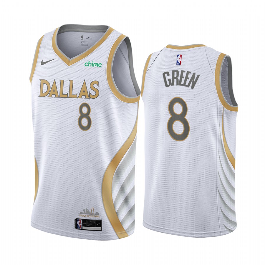 Josh Green Dallas Mavericks  White City Edition Jersey Swingman