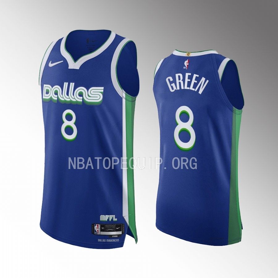 Josh Green Dallas Mavericks City Edition #8 Jersey Blue
