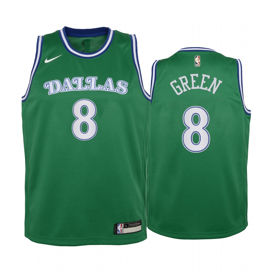 Josh Green Dallas Mavericks youth Green Classic Jersey Draft