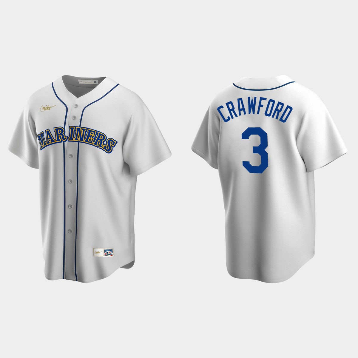 J.P. Crawford #3 Seattle Mariners Cooperstown Collection Home Jersey - White