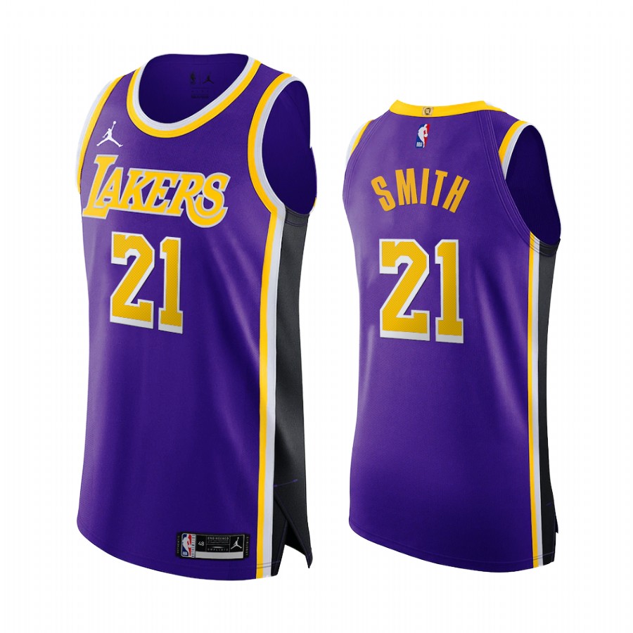 J.R. Smith Los Angeles Lakers Purple Statement Jumpman Jersey