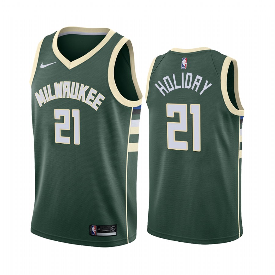 Jrue Holiday Milwaukee Bucks  Green Icon Edition Jersey Trade