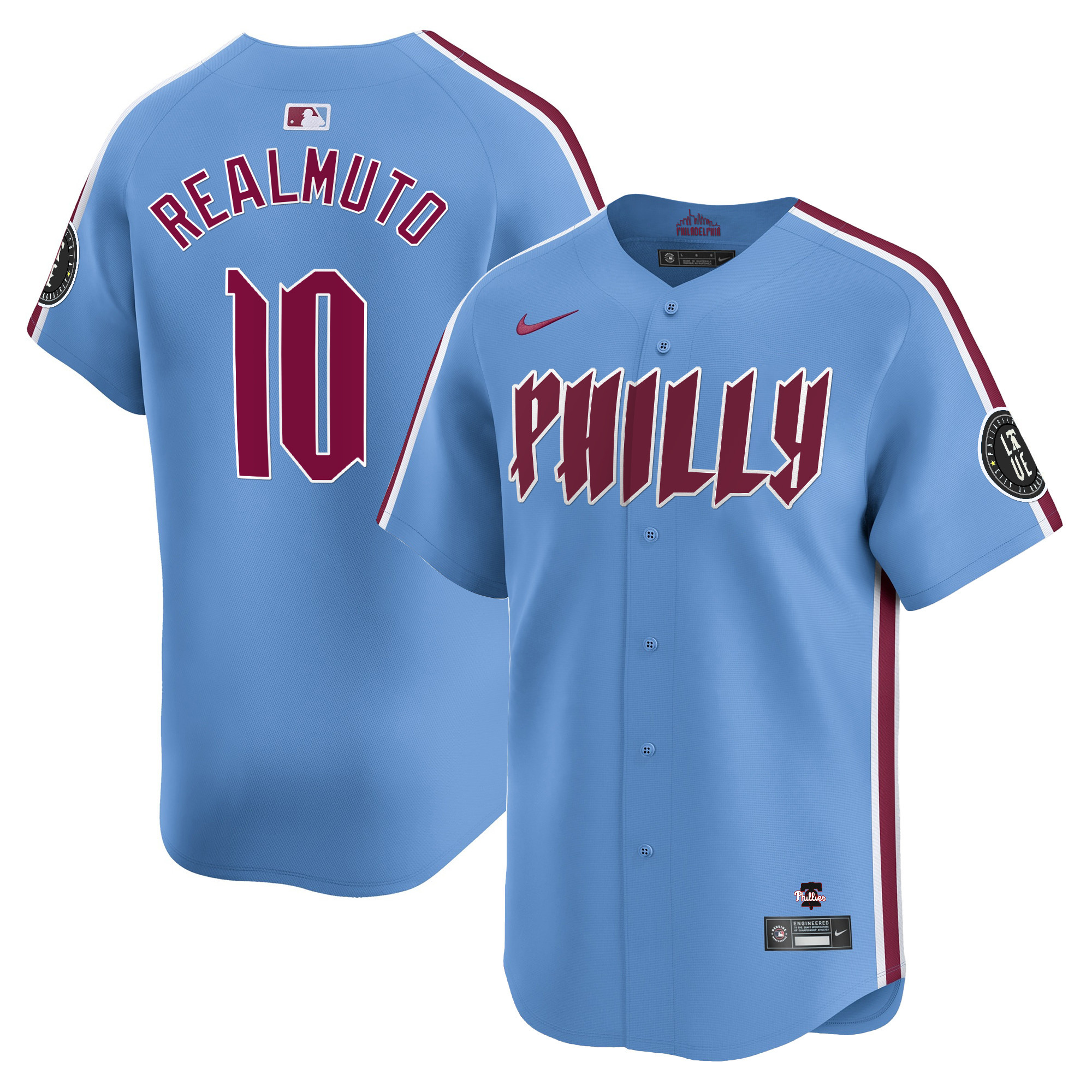 J.T. Realmuto Men's Philadelphia Phillies City Connect Vapor Premier Limited Light Blue Jersey