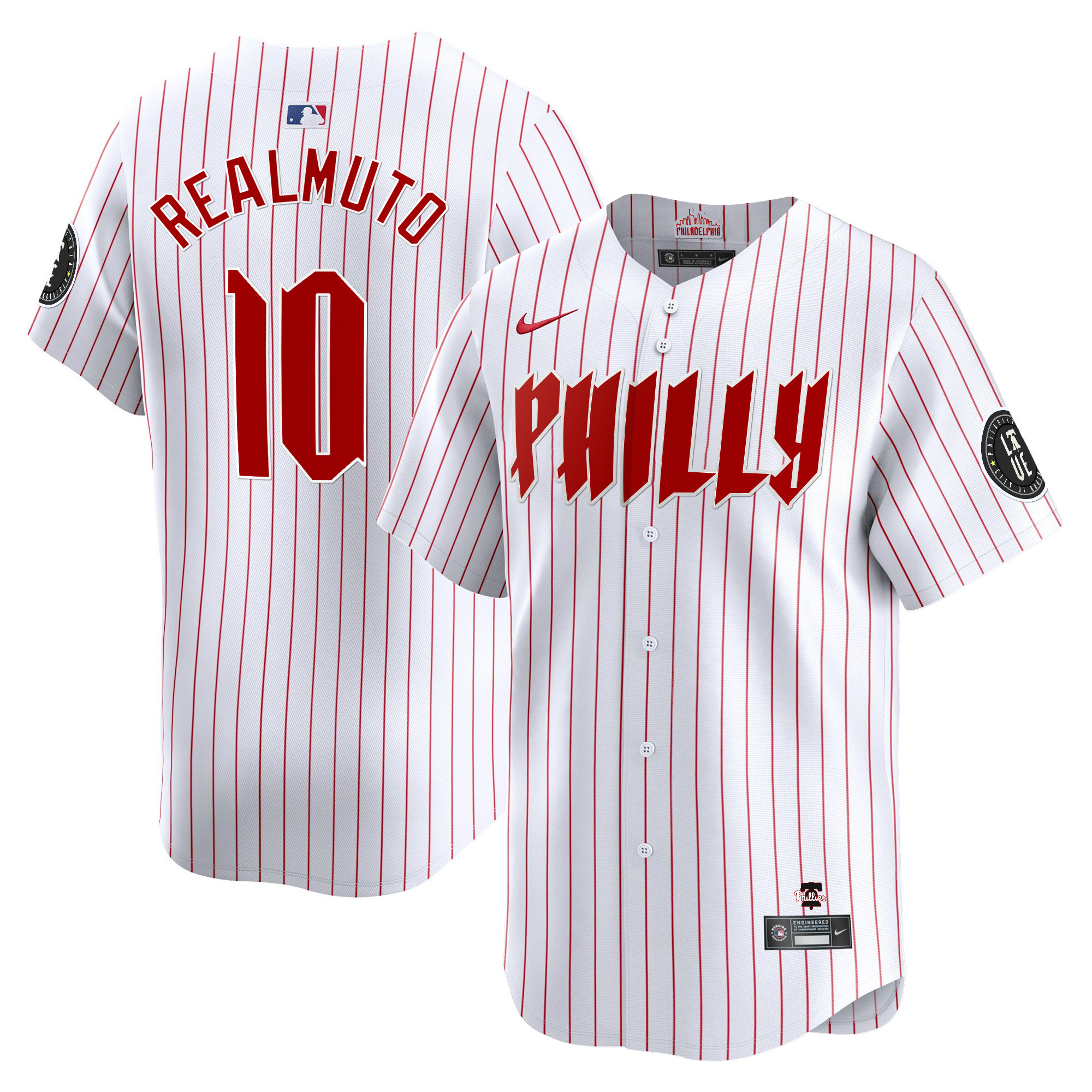 J.T. Realmuto Men's Philadelphia Phillies City Connect Vapor Premier Limited White Jersey
