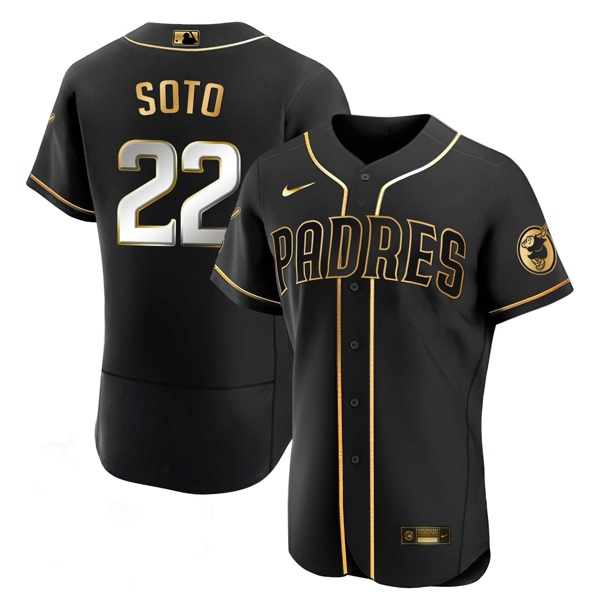 Juan Soto Men's San Diego Padres Black Limited & Gold Flex Black Limited Jersey
