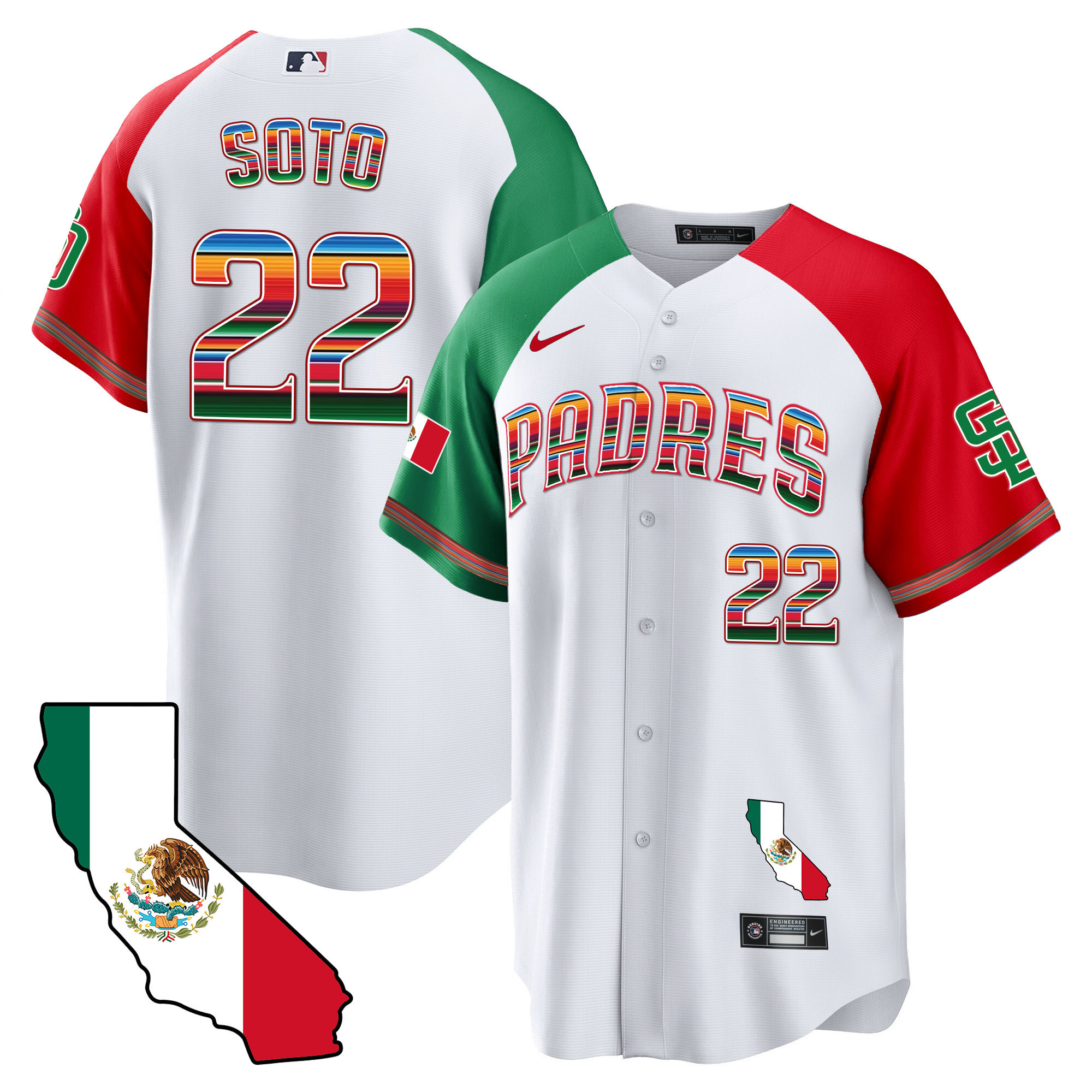 Juan Soto Men's San Diego Padres California Map Cool Base Alternate Jersey