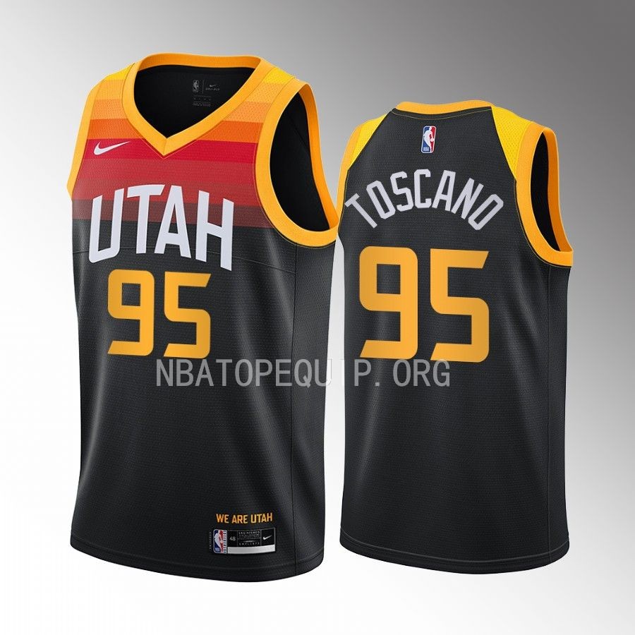 Juan Toscano-Anderson #95 Utah Jazz City Edition Black Jersey