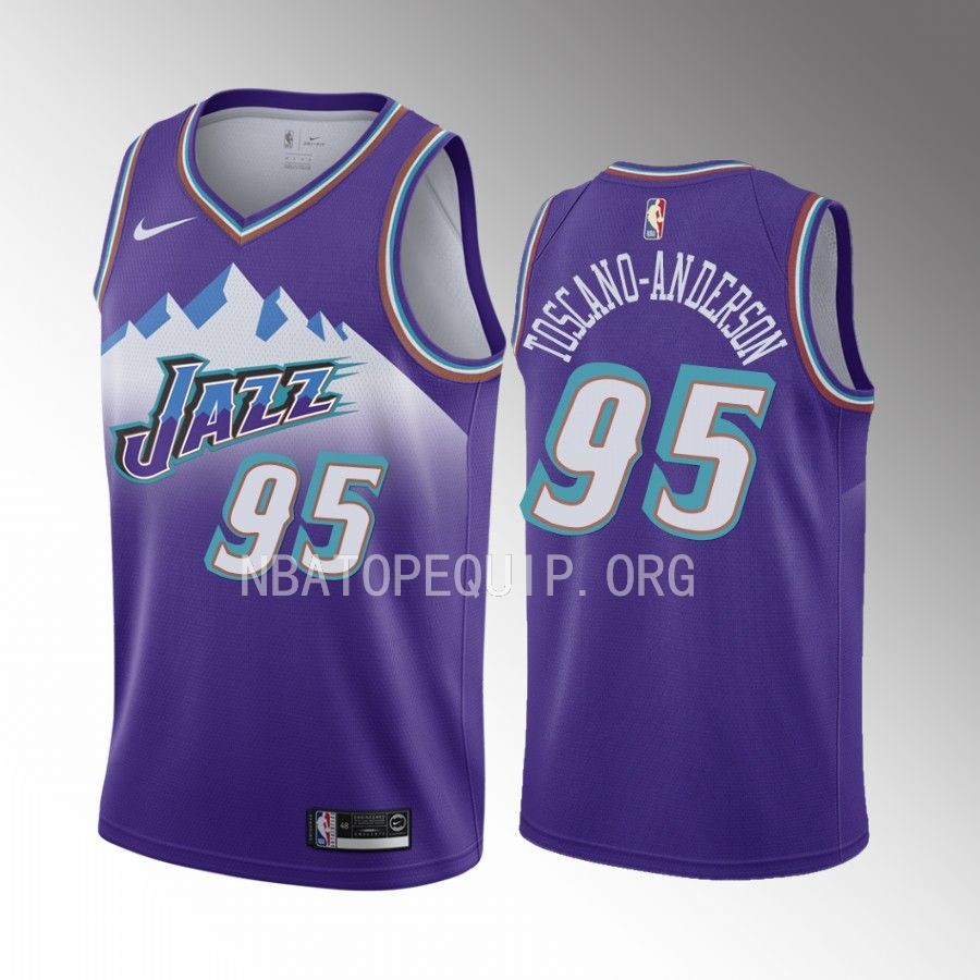 Juan Toscano-Anderson Utah Jazz #95 Purple Jersey Classic Edition Swingman