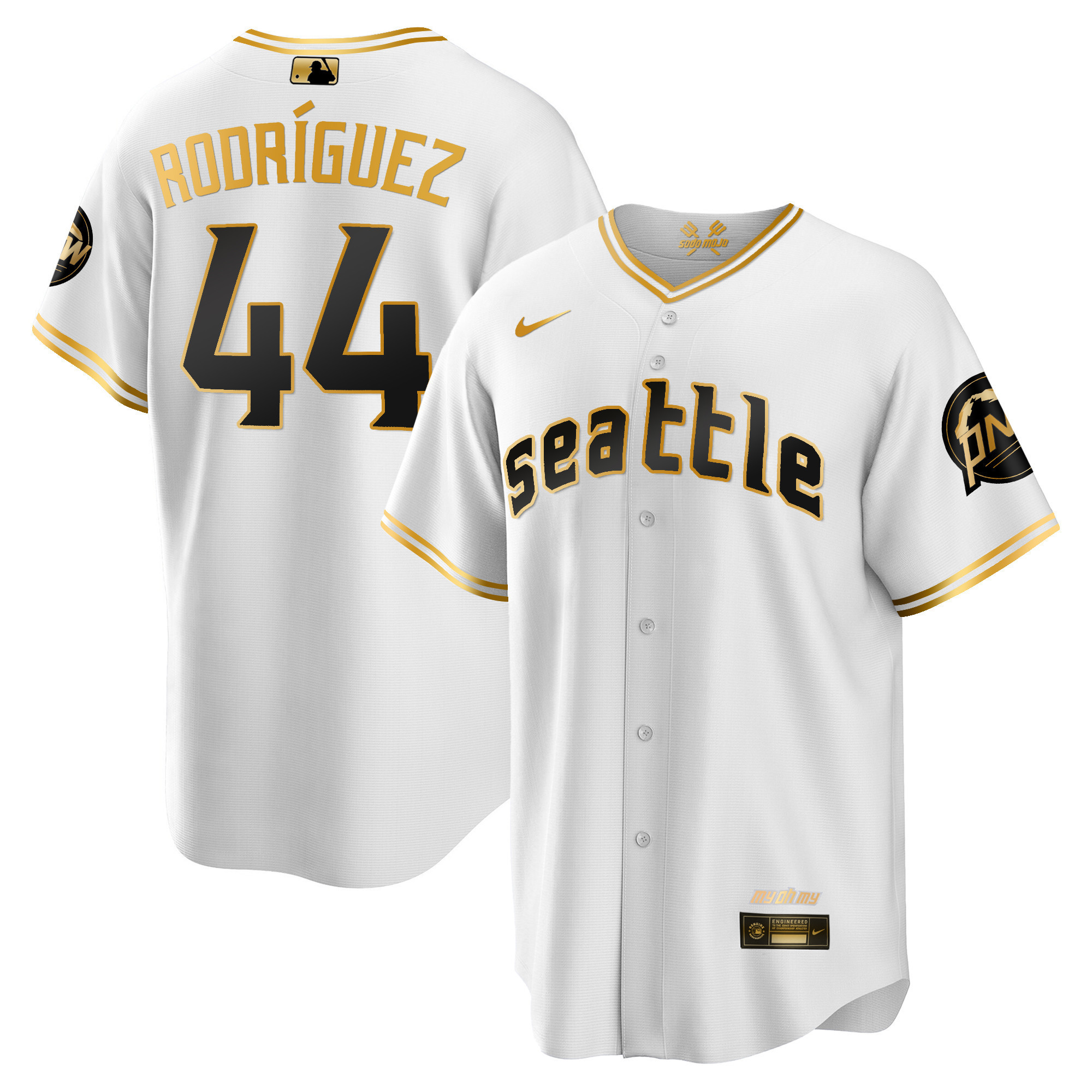 Julio Rodriguez Men's Seattle Mariners City Connect Gold Cool White Gold Jersey