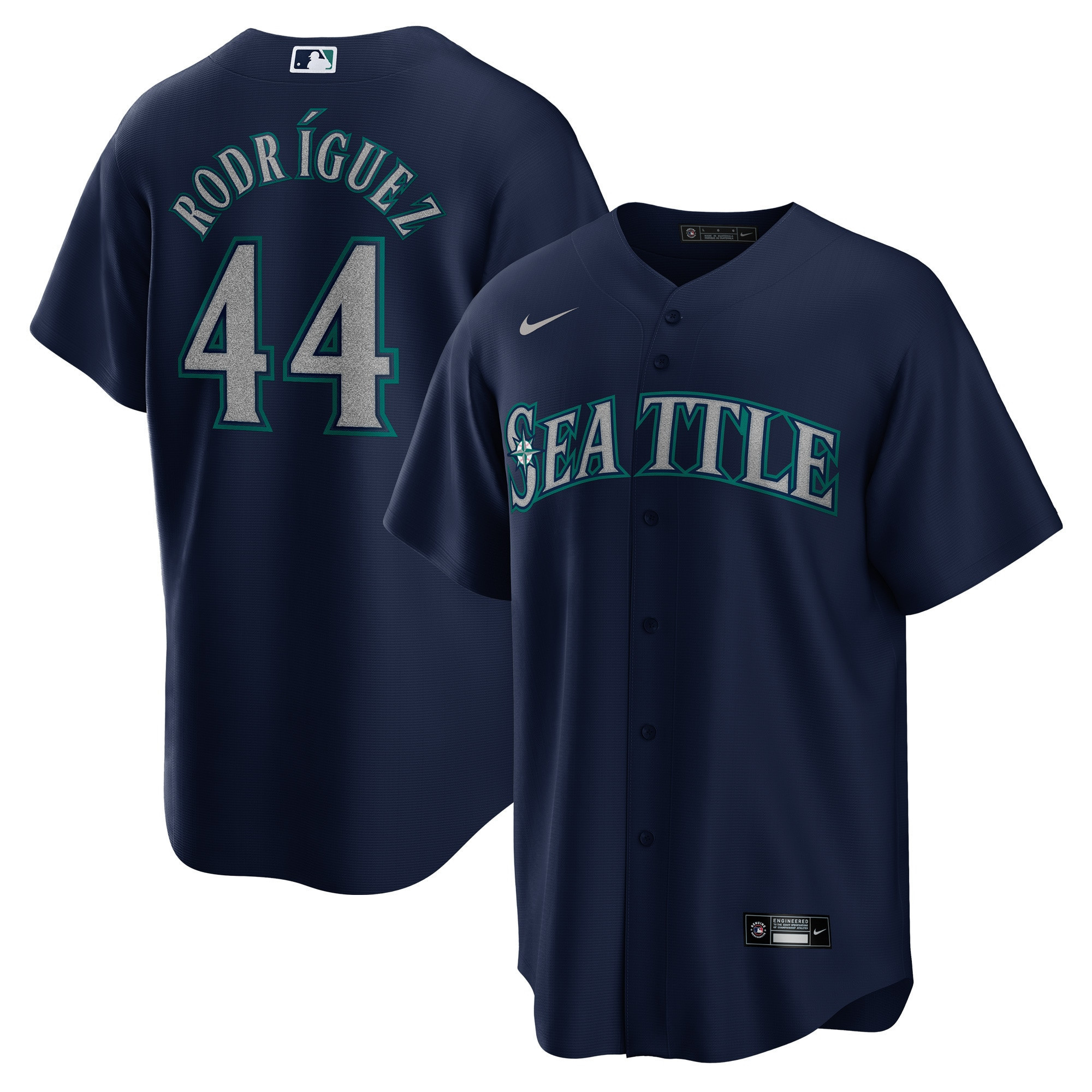 Julio Rodriguez Seattle Mariners Cool Base - Navy Jersey