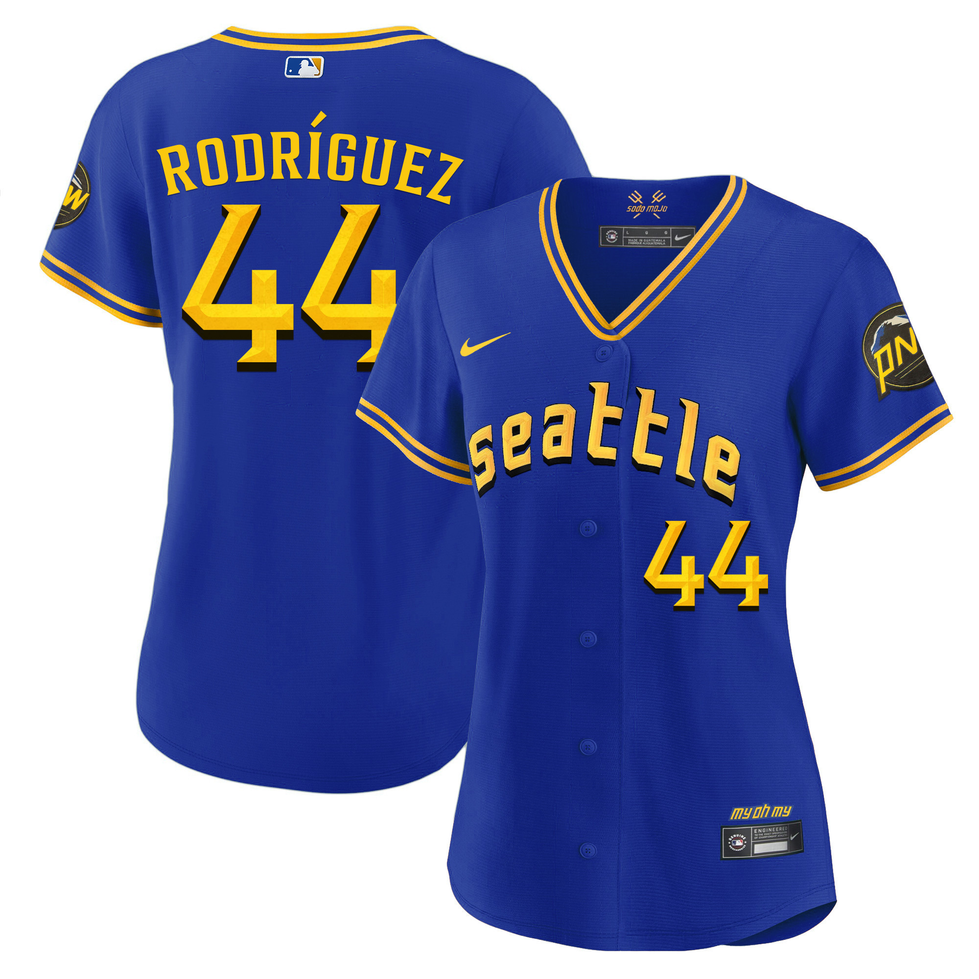 Julio Rodriguez Women's Seattle Mariners City Connect Fan Made Royal Jersey