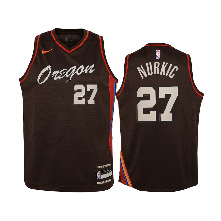 Jusuf Nurkic Portland Trail Blazers  City Edition Youth Jersey - Black