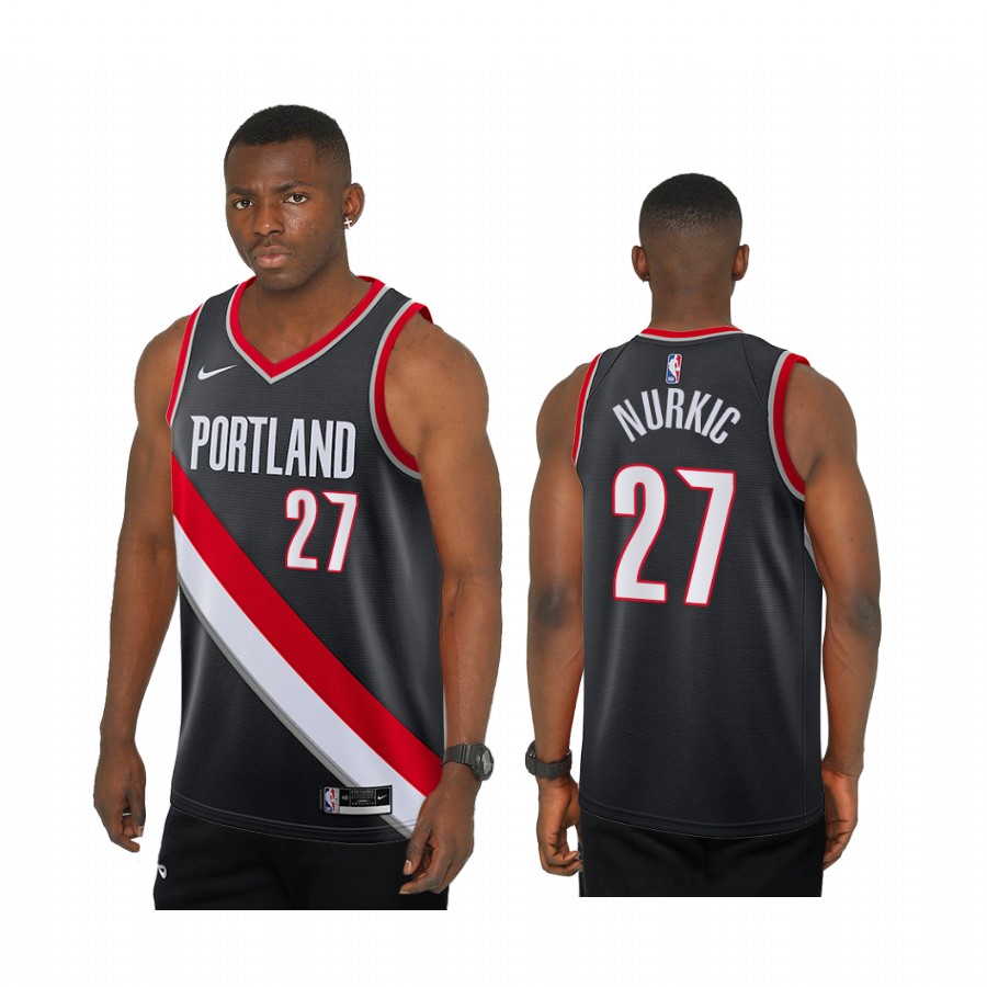 Jusuf Nurkic Portland Trail Blazers Black Icon  Jersey