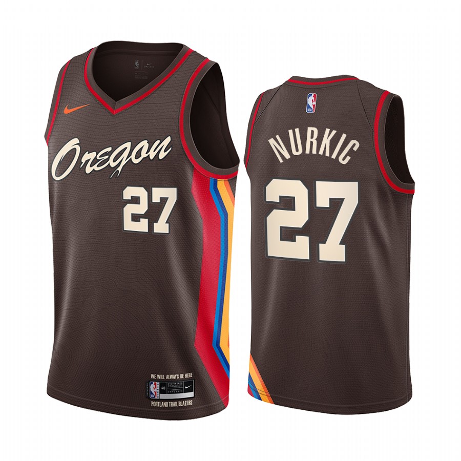 Jusuf Nurkic Portland Trail Blazers Chocolate City Edition Oregon  Jersey