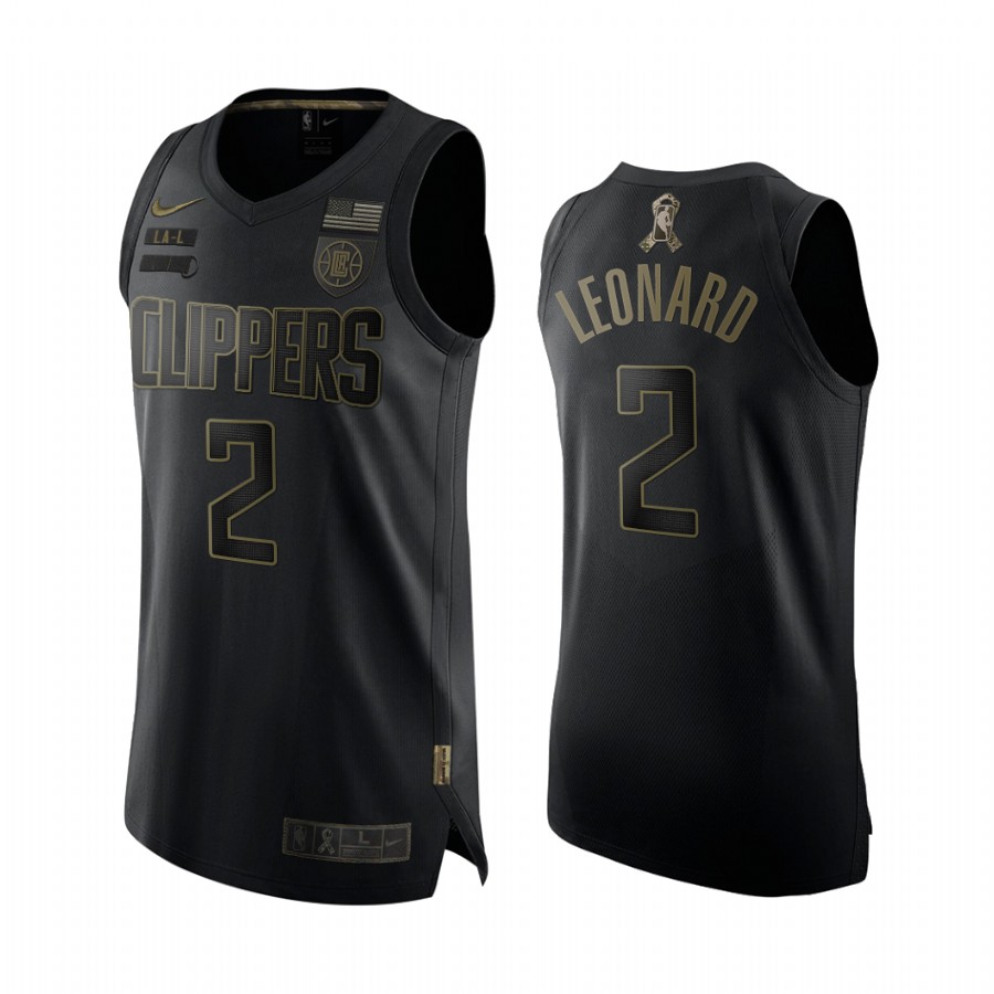 Kawhi Leonard LA Clippers Salute To Service Black Jersey