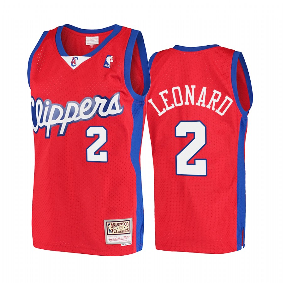 Kawhi Leonard LA Clippers Red Jersey Hardwood Classics 2001-02