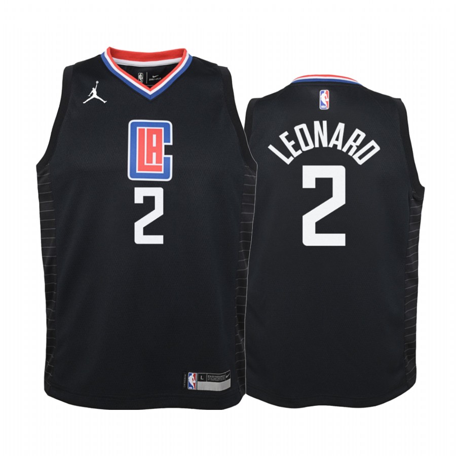 Kawhi Leonard LA Clippers youth Black Statement Jersey