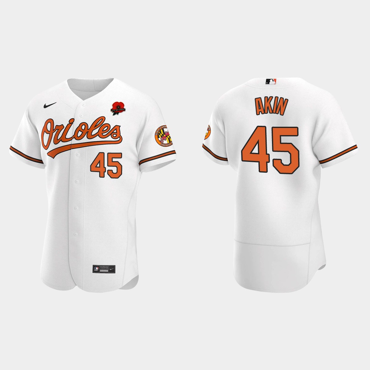 Keegan Akin Baltimore Orioles Memorial Day Jersey - White