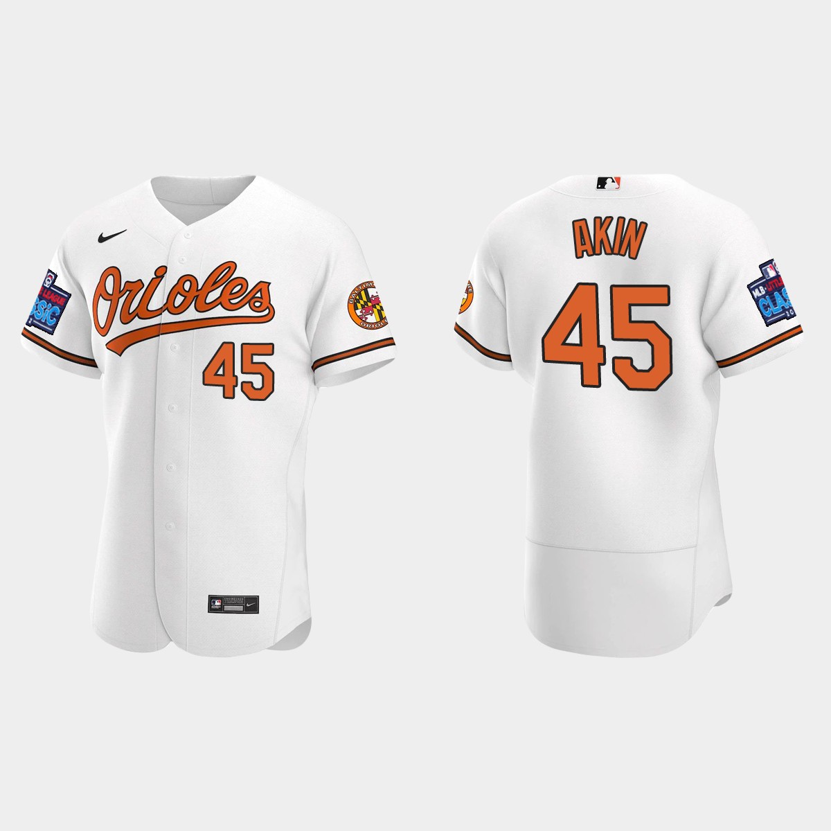 Keegan Akin Baltimore Orioles Little League Classic Jersey - White