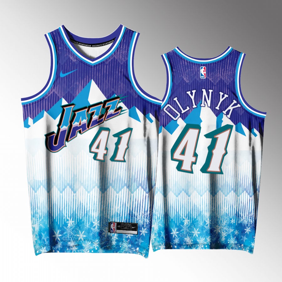 Kelly Olynyk Utah Jazz Purple #41 Jersey Salt Lake City Exclusive Edition