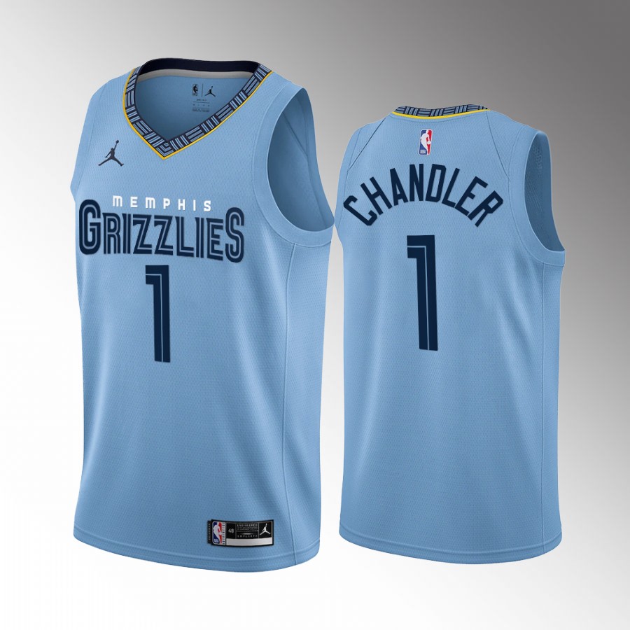 Kennedy Chandler Memphis Grizzlies Blue #1 City Edition Jersey