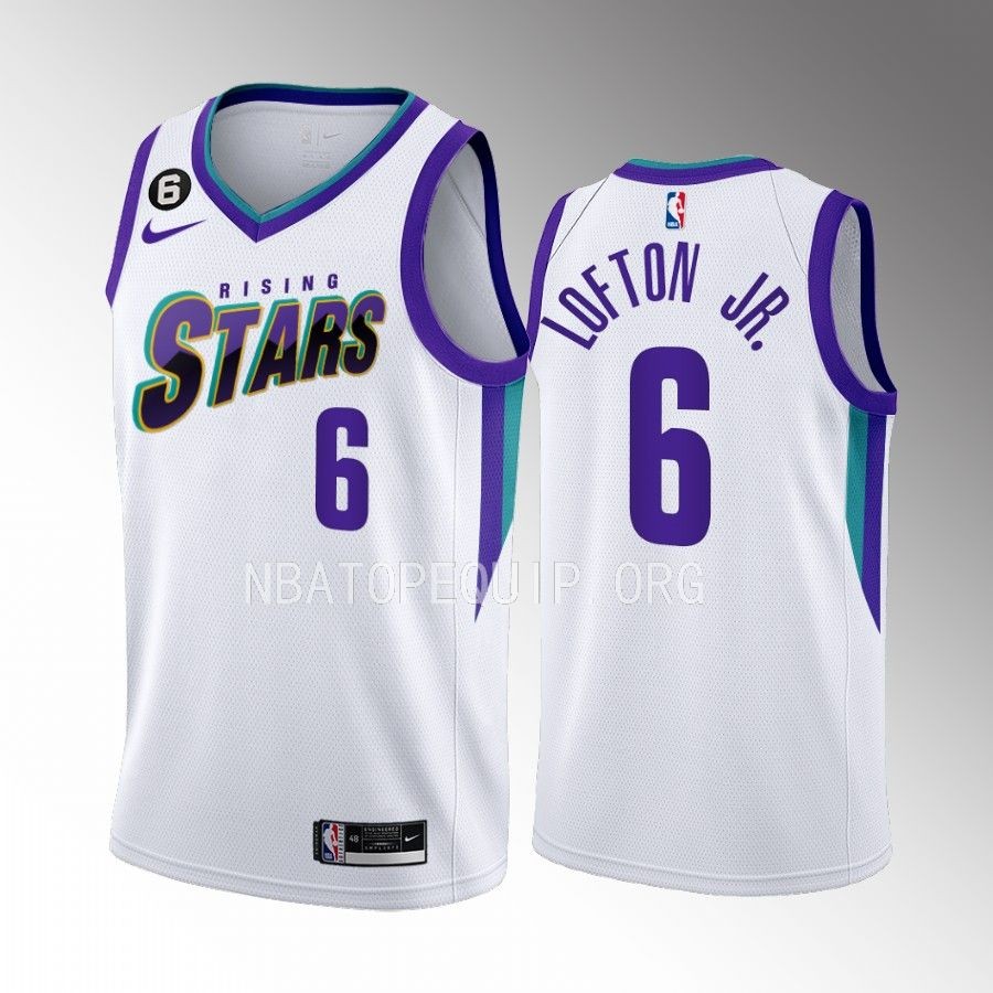 Kenneth Lofton Jr. Rising Stars White Jersey Memphis Grizzlies #6