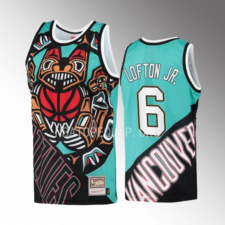 Kenneth Lofton Jr. Memphis Grizzlies Fashion Tank Teal Big Face 5.0 Men Jersey