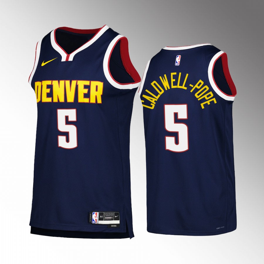 Kentavious Caldwell-Pope Denver Nuggets #5 Navy Jersey Icon Edition Swingman