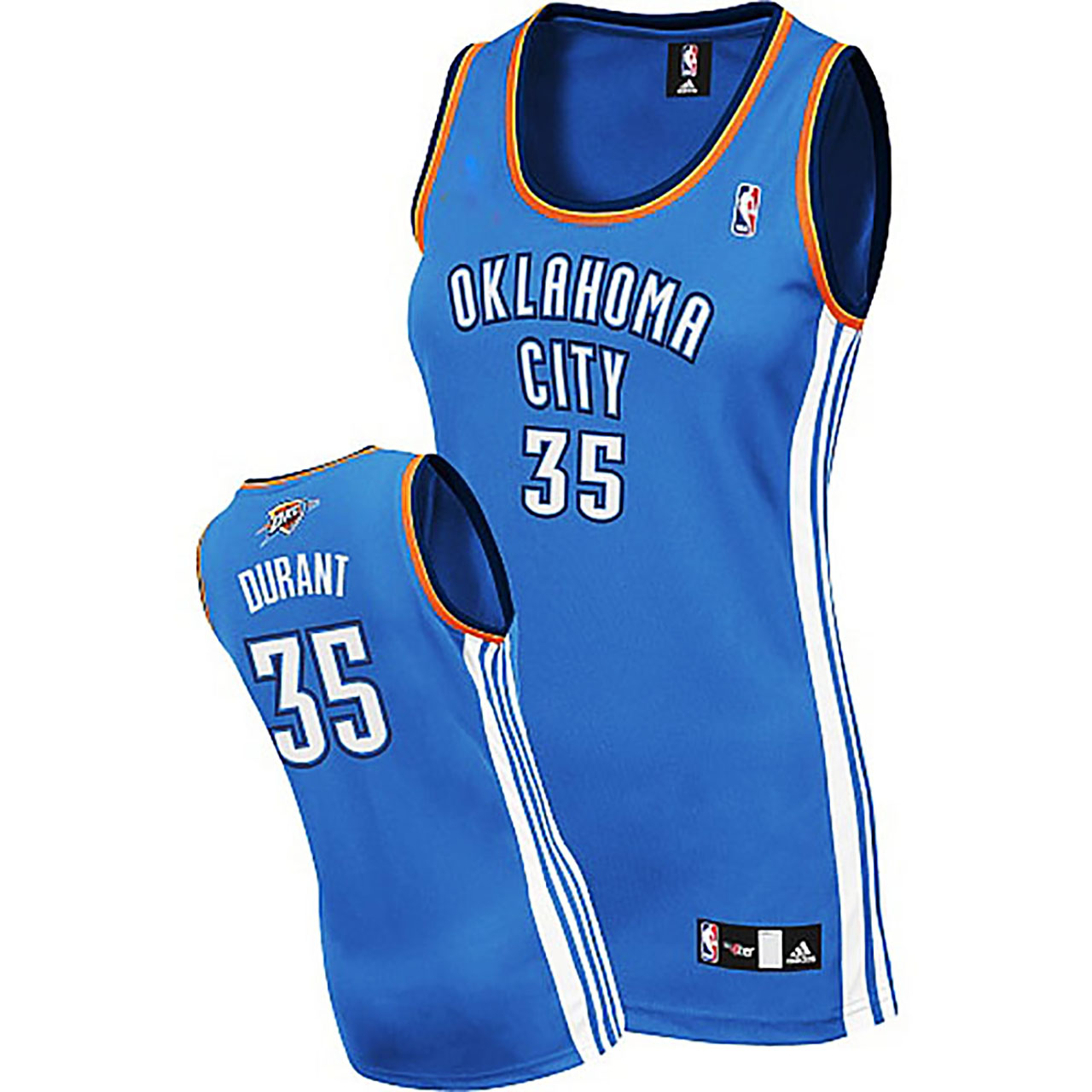 Kevin Durant Oklahoma City Thunder #35 Women Blue Jersey