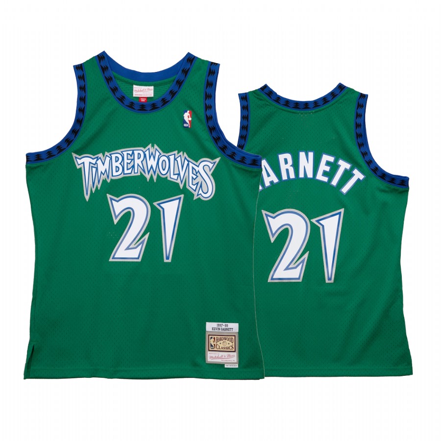 Kevin Garnett #21 Minnesota Timberwolves Reload 2.0 Jersey Green