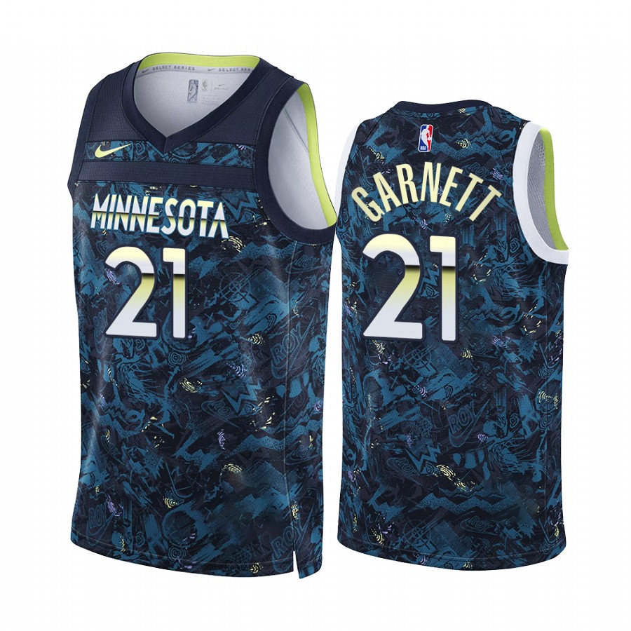 Kevin Garnett Minnesota Timberwolves Select Series Navy Jersey 90s Golden Era